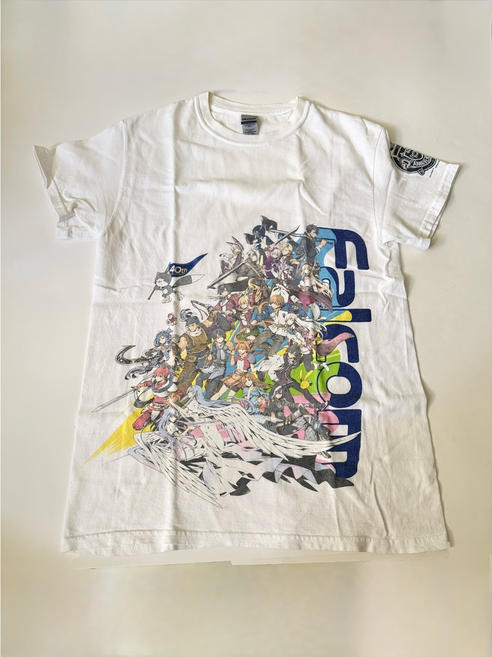 FALCOM 40TH ANNIVERSARY T-SHIRT - SIZE S TRAILS INTO REVERIE, YS, TOKYO XANADU
